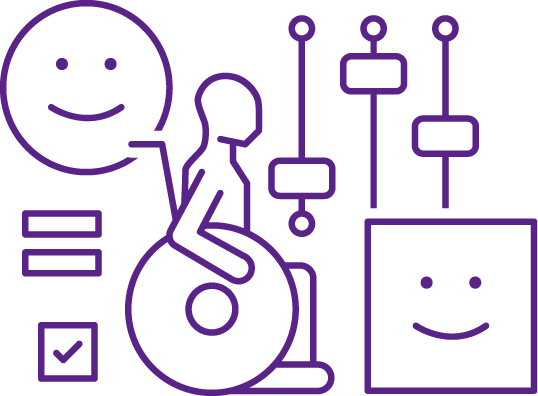 Image showing customers with a range of needs and backgrounds